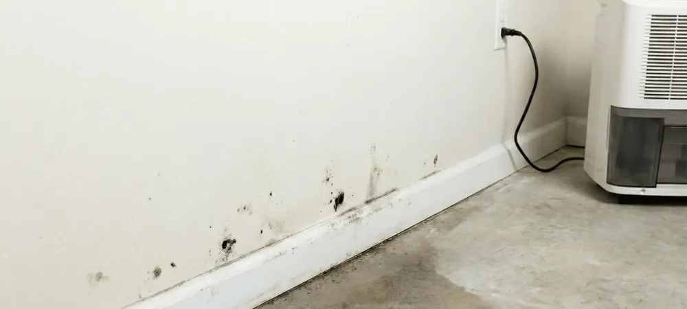 mold in a basement